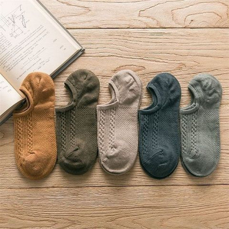 Patterned Weave Ankle Socks