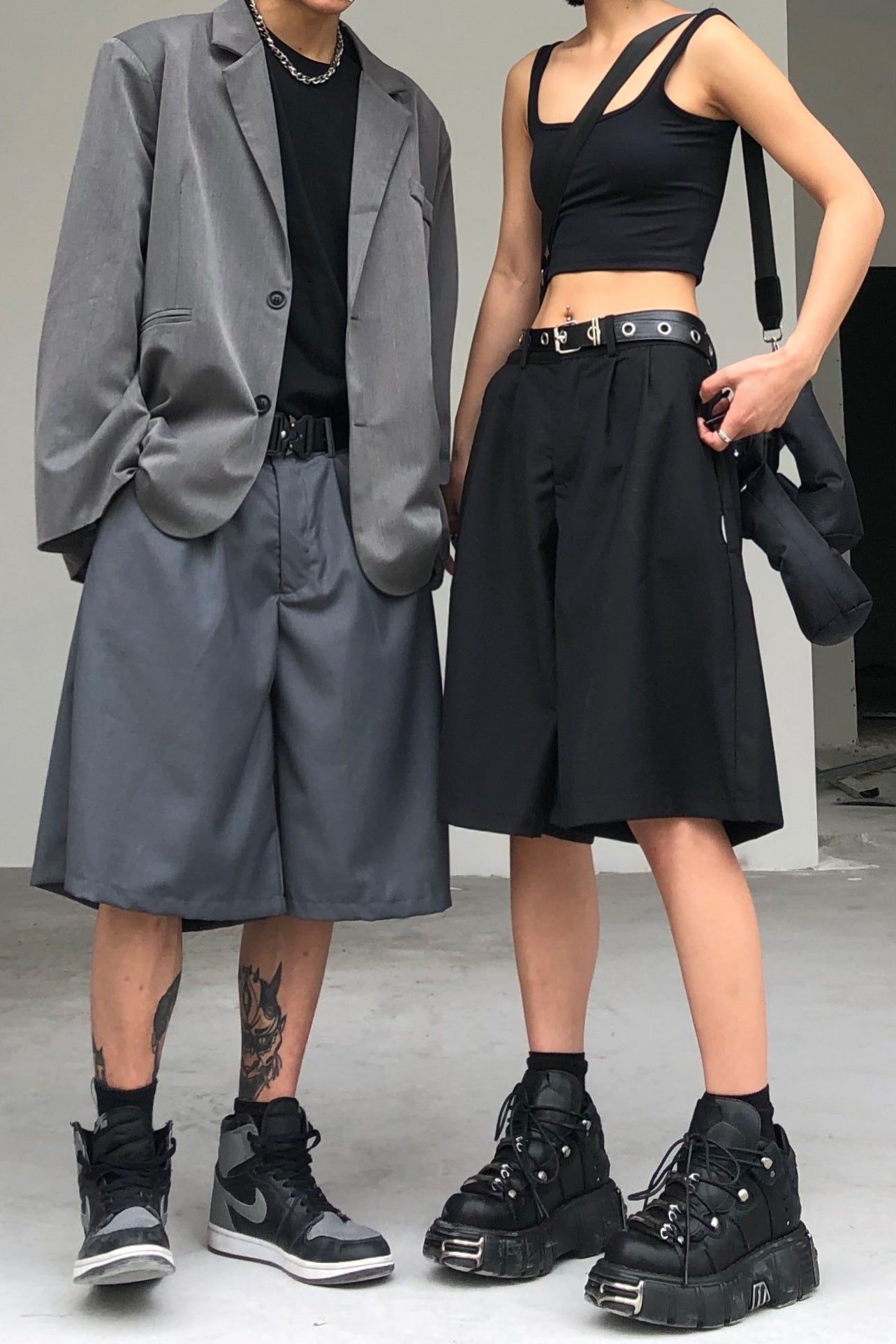 Straight Casual Suit Shorts