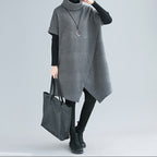 Slimming High Collar Short Sleeve Outerwear