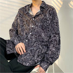Oversized Pattern-Printed Blouses