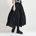 Loose High Waist Mid-length Niche A-Line Skirt