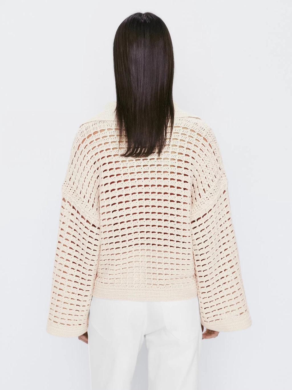 Pastoral Style Knitted Hollow Sweater