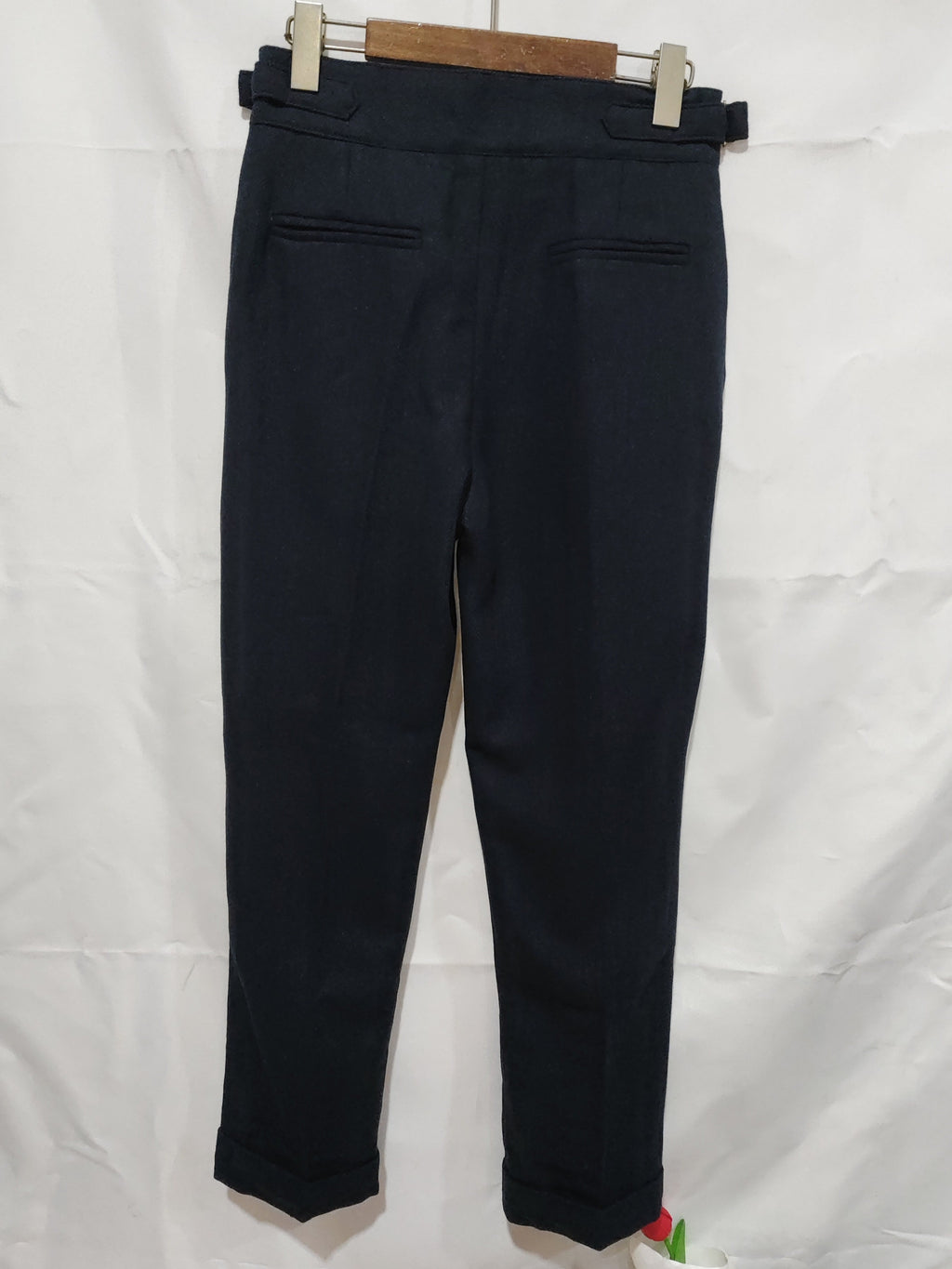 Slim-fit Tweed Wool Herringbone Pants