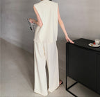 Asymmetric Profile Vest Suit (Separate or Together)