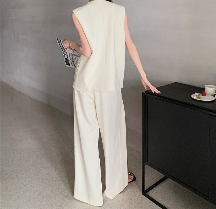 Asymmetric Profile Vest Suit (Separate or Together)