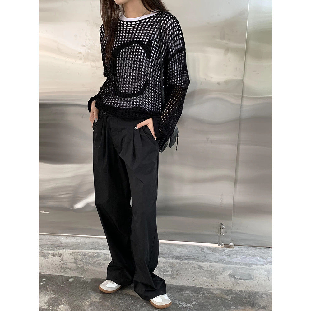 Slim Ultra-Loose Knit Sweater Niche Design