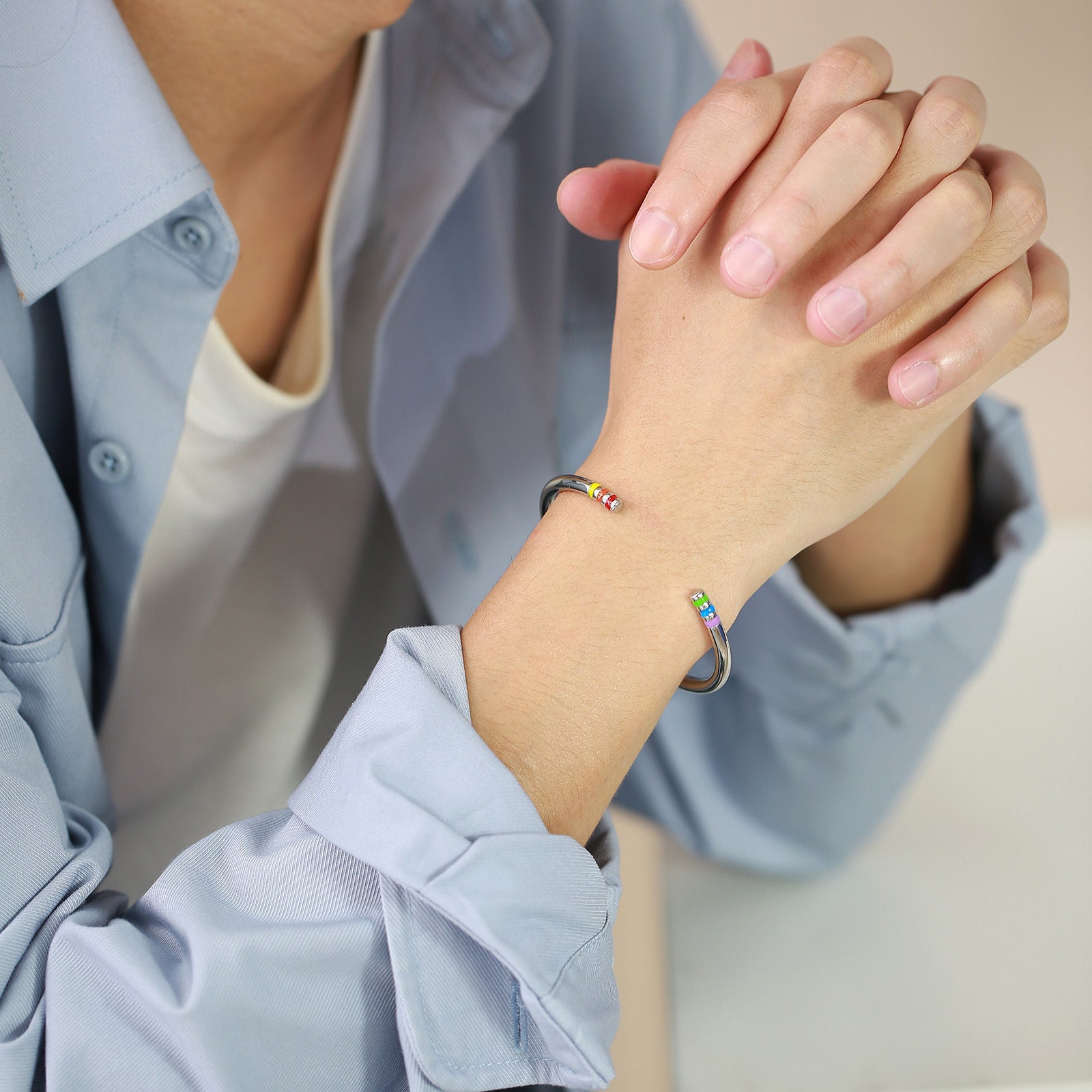 Six-color Rainbow Minimalist Bracelet