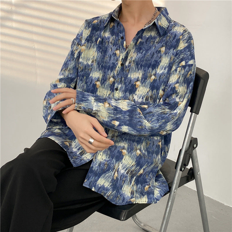 Oversized Pattern-Printed Blouses