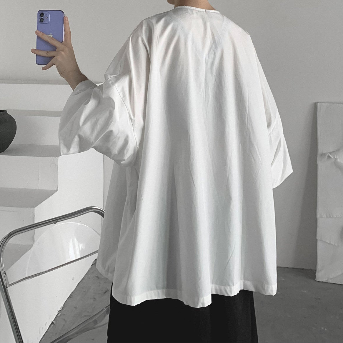 Asymmetrical Flared Tent Shirt