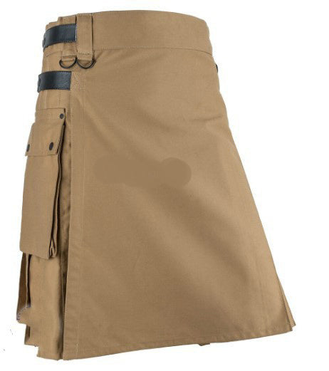 Rugged Pleated Skirt