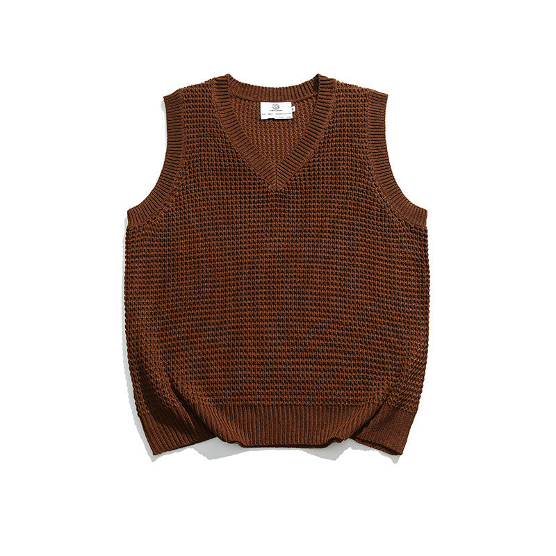 Japanese Style Loose Knit Casual Vest
