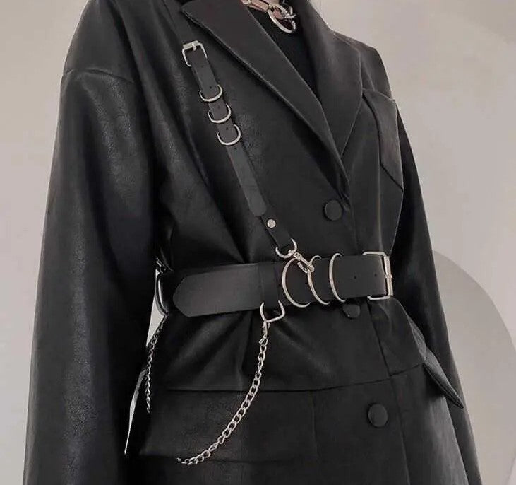 Shoulder Strap and Chain Belt