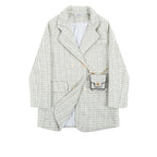 Retro Tweed Suit Jacket