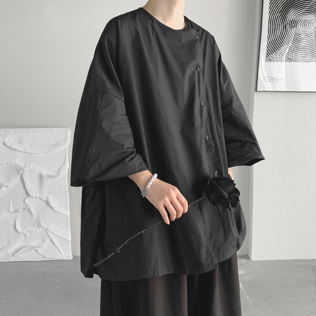 Asymmetrical Flared Tent Shirt