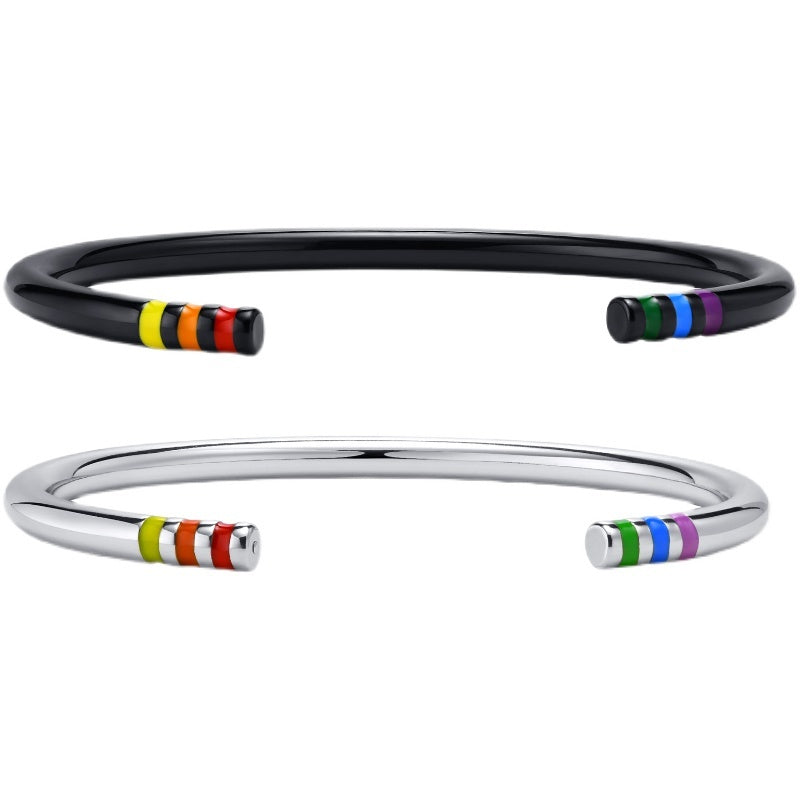 Six-color Rainbow Minimalist Bracelet