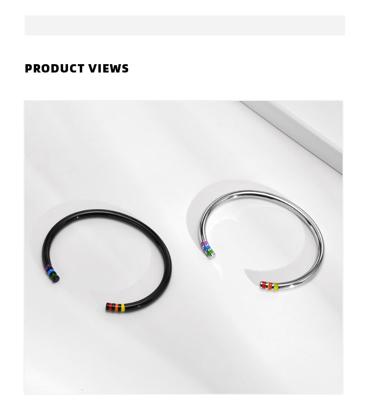 Six-color Rainbow Minimalist Bracelet