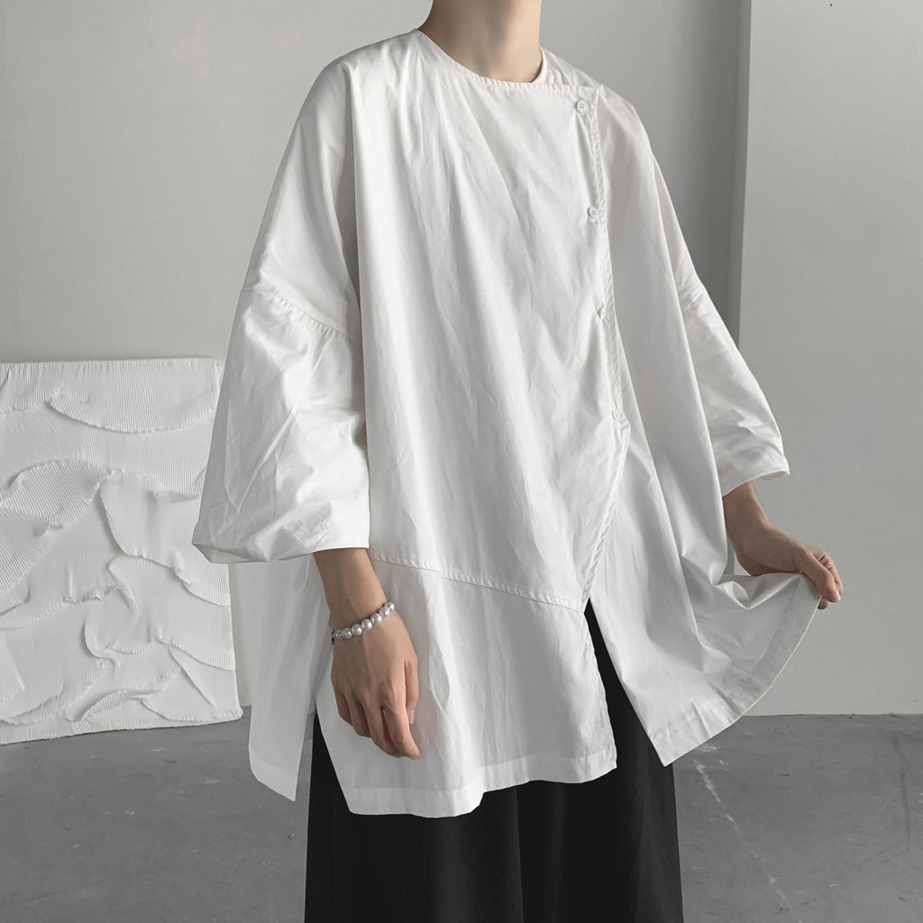 Asymmetrical Flared Tent Shirt
