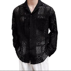High-grade Cuban Collar Airy Shirt