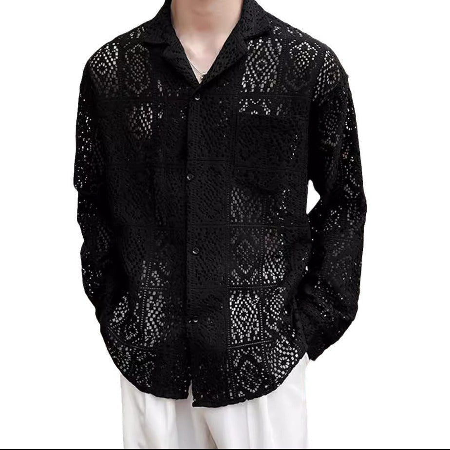 High-grade Cuban Collar Airy Shirt