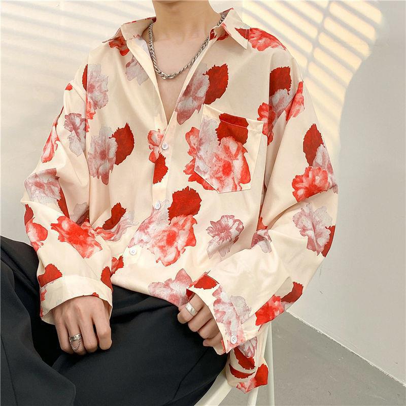 Oversized Pattern-Printed Blouses