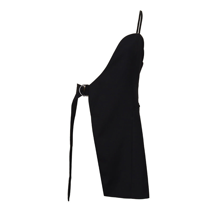 Black Half-Vest/Skirt Accessory
