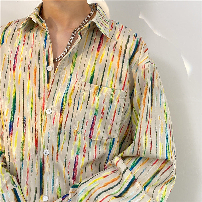 Oversized Pattern-Printed Blouses