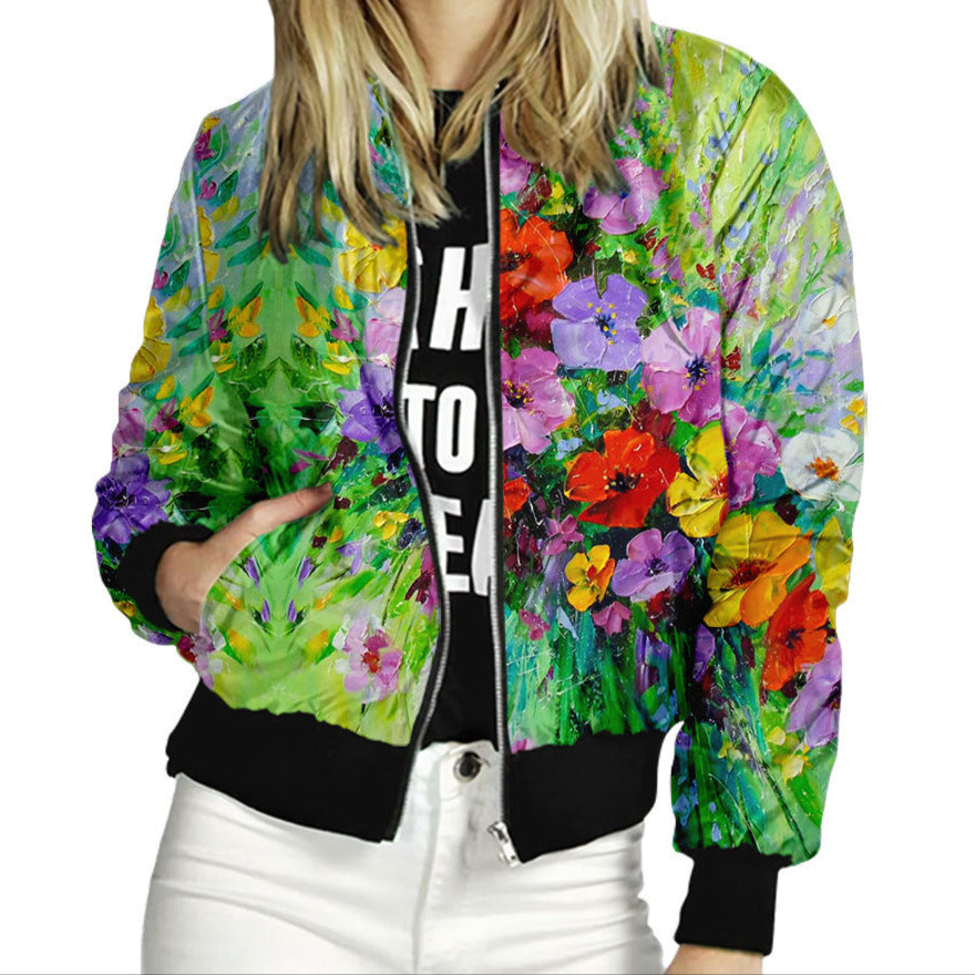 Floral Collection Varsity Jacket