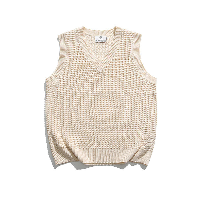 Japanese Style Loose Knit Casual Vest