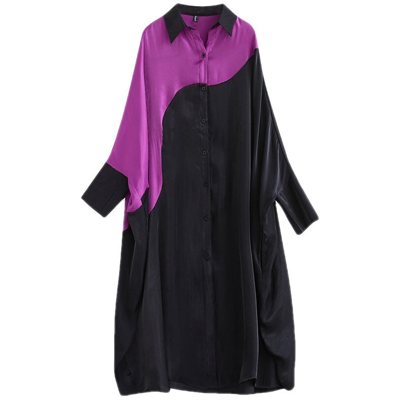Moody Batwing Shirt Dress