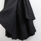 Irregular Ruffle High Waist Panel Skirt
