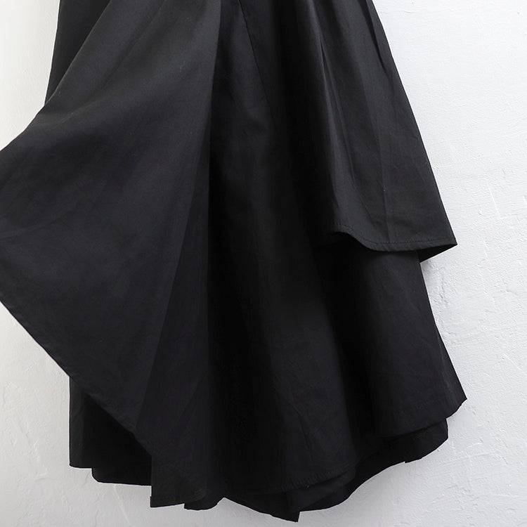 Irregular Ruffle High Waist Panel Skirt