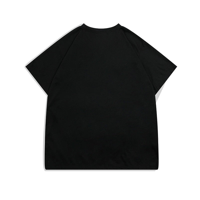 Faux Half-Vest Layered Short-sleeved T-shirt
