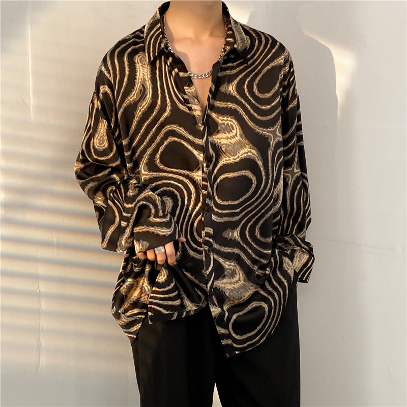 Oversized Pattern-Printed Blouses