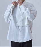 Deconstructed Loose Long Sleeve Shirt